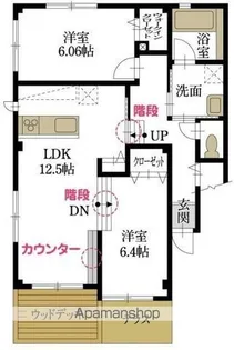 ピース・ソレイユ【1階】の間取り
