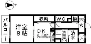 ルトゥール【4階】の間取り
