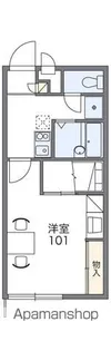 レオパレスブルーマリン【105号室】の間取り