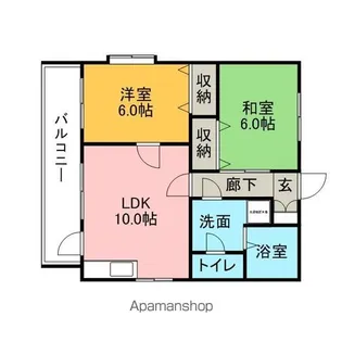 ルミエール大善寺【205号室】の間取り