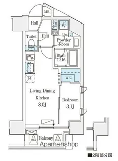 デュオフラッツ池袋【9階】の間取り