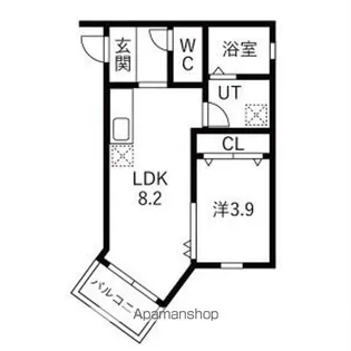 LEGIOIE太閤通駅4【302号室】の間取り