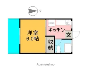 ヴィラむさしの【202号室】の間取り