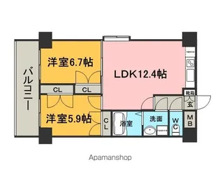 ORIENT BLD №93 MARINA GATE【8階】の間取り