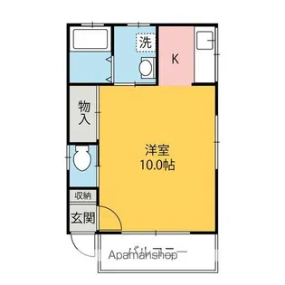 OKハイツ山王【6号室】の間取り