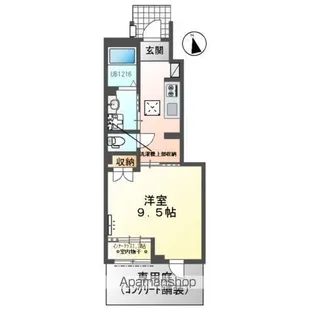 シェルル・スターテラス若林町(仮)【1階】の間取り
