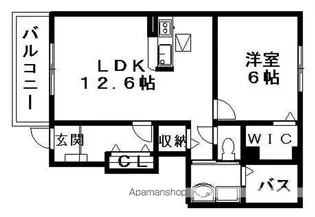 プラシード・K A【1階】の間取り