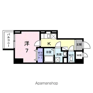 スアヴィス平塚八重咲【9階】の間取り