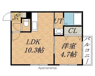 グランディール元町【2階】の間取り