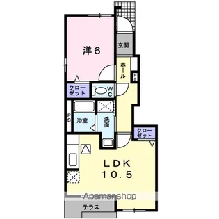 ボヌール B【1階】の間取り