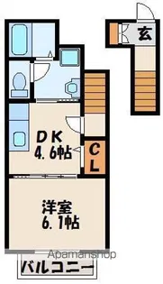 FUN FUN 宗像【2階】の間取り