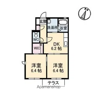 リブラン D棟【1階】の間取り