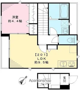 YOUR MAISON代々木【201号室号室】の間取り