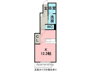 ブルーミントヒルズ【102号室】の間取り
