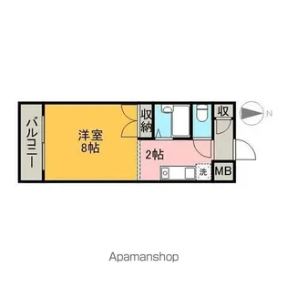 オークヒルズ円庄Ⅱ【C-6号室】の間取り