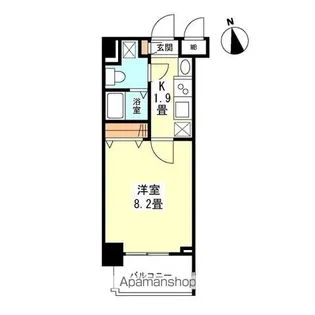 ガーラプレイス新宿御苑【5階】の間取り