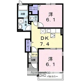ヴァーサアラヤ【1階】の間取り