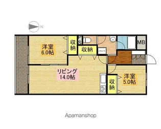 瑞和ビル【4階】の間取り