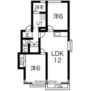 グリーンハイツA【2階】の間取り