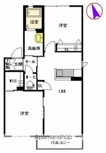 ソフィア梶尾 B棟【2階】の間取り