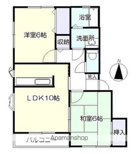 宮城県名取市小山1丁目【アパート】の間取り