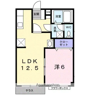 エグゼカワハラ【1階】の間取り