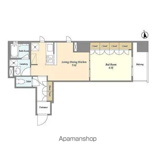 ヴェルメリオ本所【5階】の間取り