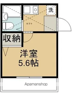 ローズアパート【2階】の間取り