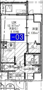 MODERN PALAZZO博多PRECIOUS【4階】の間取り