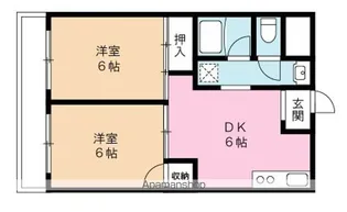 パークサイドM【303号室】の間取り