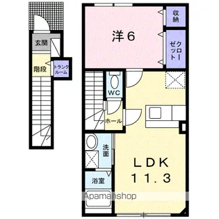 セクション ラ メール【2階】の間取り
