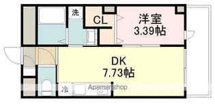 ラシーネ錦町【4階】の間取り