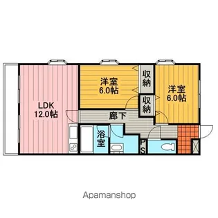 ラフィーヌ・ジュネスⅡ【1階】の間取り