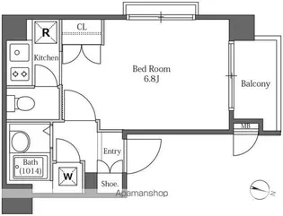 LASANTE広尾【8階】の間取り