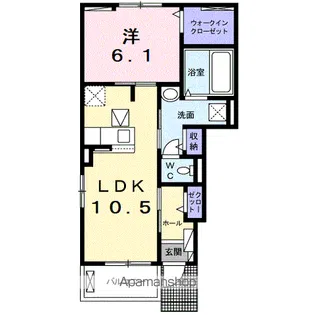 リファインⅢ【1階】の間取り