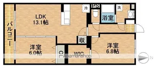 エクレールA&K【4階】の間取り