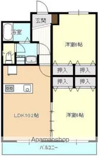 カーサフェリーチェ【301号室】の間取り