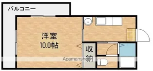 マンションシャルムA【1階】の間取り