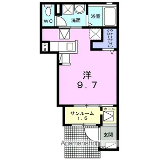 オパール・Ⅰ【1階】の間取り
