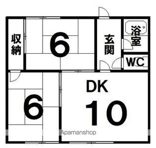 コダマハイツ1【101号室】の間取り