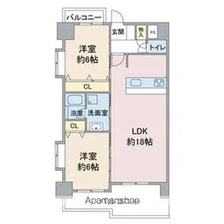 HILL PALACE IKAI【3階】の間取り