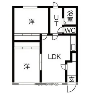 4条ハイツ【2階】の間取り