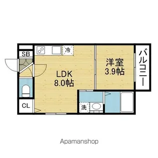 GRAND FUSE【1階】の間取り