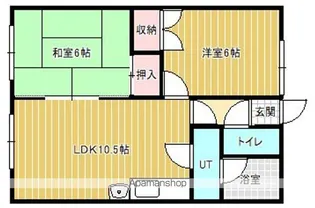 ニューハイツキタノ【2階】の間取り