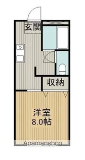 サンライフパラダイス C棟【102号室】の間取り