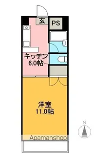 武内マンション【201号室】の間取り