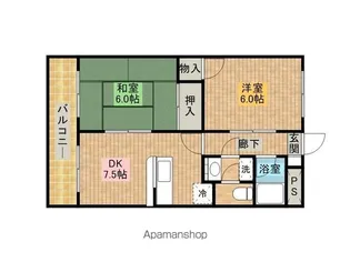 ヒルズアバンテ【3階】の間取り