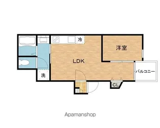 LEONARDO IZUMISANO【103号室】の間取り