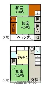 広島県尾道市長江3丁目【アパート】の間取り