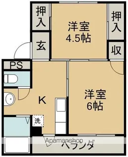 ヴィラナリー横見Ⅰ【508号室】の間取り